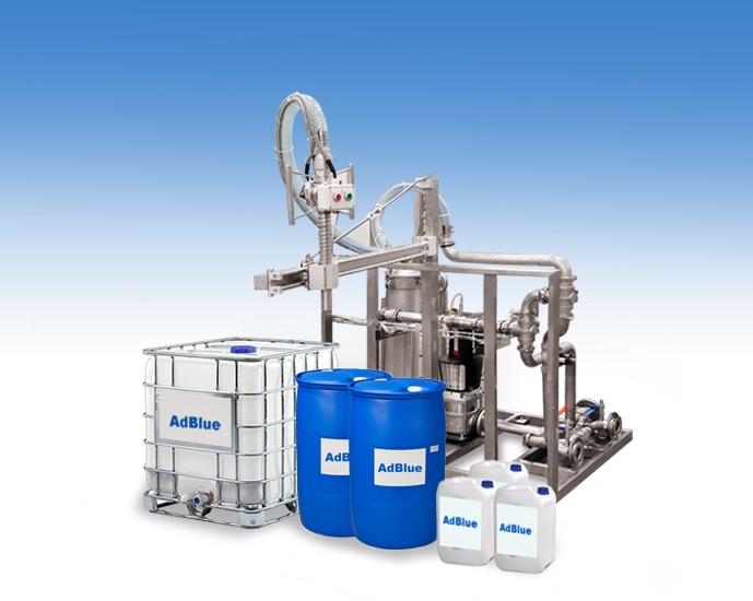 AdBlue automatic & manual Filling Lines for cans, drums & IBC